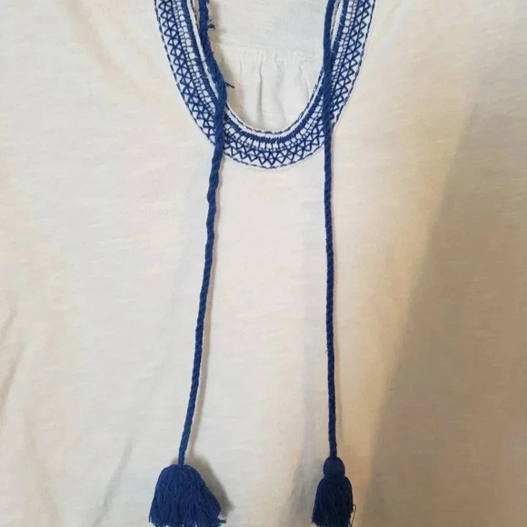 Talbots White Boho Top - Picture 4 of 7